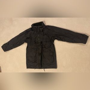 Black Fleece Lined Winter Coat